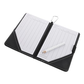 Kisangel Pu Leather Golf Scorecard Holder Stylish Scorebook for Golfing Supplies Easy to Carry Notebook