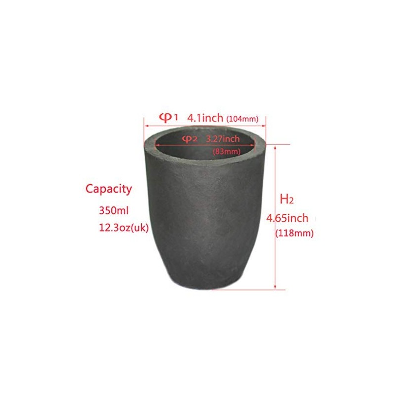 #3 Clay Graphite Crucible Foundry Cup Furnace Torch Melting Casting