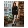 Calcetas Largas Medias Blanca /negra Moda Japonesa Kawaii