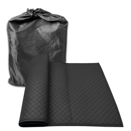 YoRise Foldable Car Repair Pad, Under Car Rolling Creeper Mat for Low Clearance, Portable Automotive Mechanic Creeper Pad Accessories for Special Roads, Long-Distance Trucks (Black)