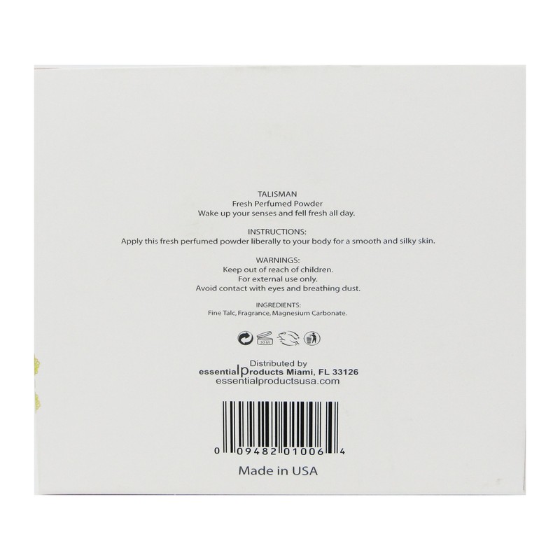 Talisman Perfumed Dusting Powder with Puff, 4 oz