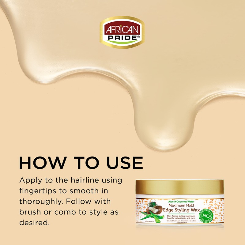 African Pride Moisture Miracle Maximum Hold Edge & Hair Styling