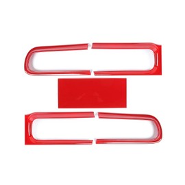 Linskip Tail Light Covers Compatible with Dodge Challenger 2015-2023, Challenger Rear Light Guards, Challenger Exterior Accessories red