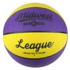Midwest Unisex's League Basketball, Yellow/Purple, Size 5