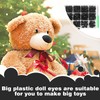 DOKLY 568 Pcs Plastic Safety Eyes and Noses, Black Crochet