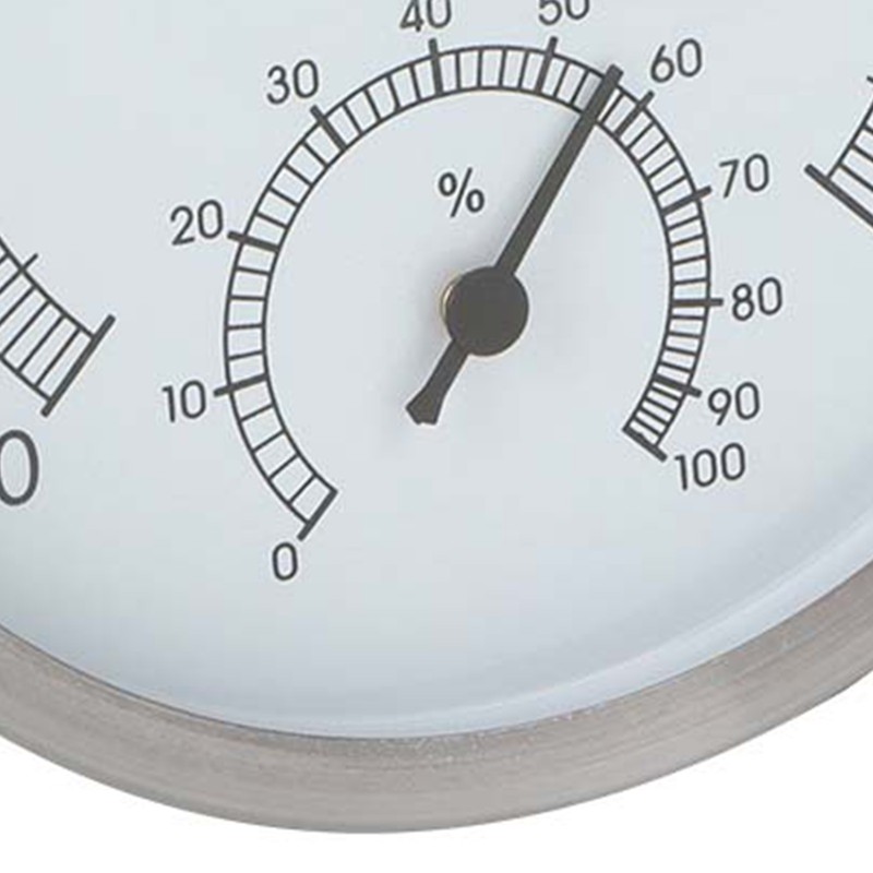 2 In-1 Stainless Steel Steam Room Sauna Room Thermometer Hygrometer