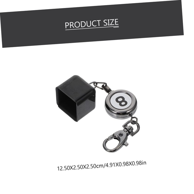 Kisangel Snooker Billiard Chalk Holder Keyring Pool Chalk Tip Protective