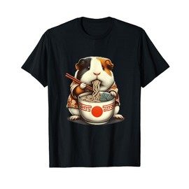 Guinea Pig Ramen Kawaii Neko Japanese Noodles Aesthetic T-Shirt