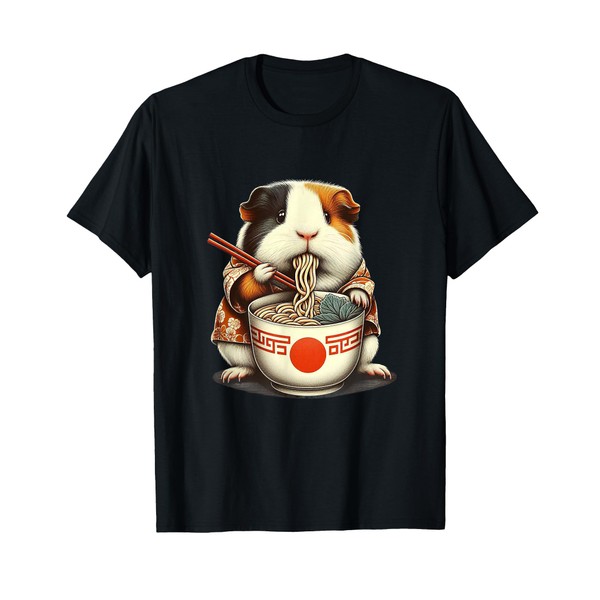 Guinea Pig Ramen Kawaii Neko Japanese Noodles Aesthetic T-Shirt