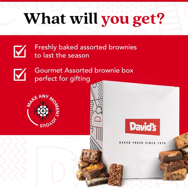 David's Cookies Assorted Brownies in Carton Box | Enjoy Our