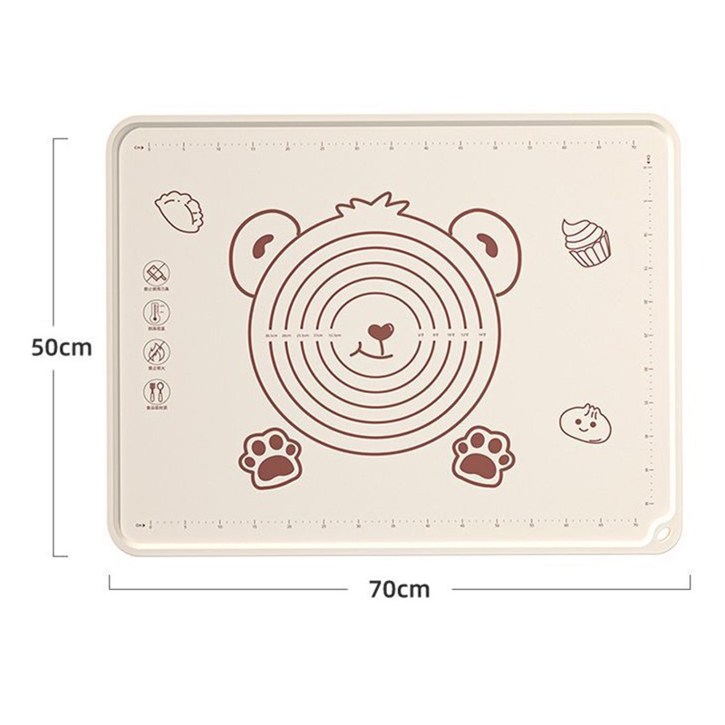 Pastry Mat Prevent Slip Odorless Thickened Silicone Dough Rolling Mat