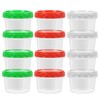 EONJOE 8 oz Small Freezer Containers with Lids Stackable Plastic
