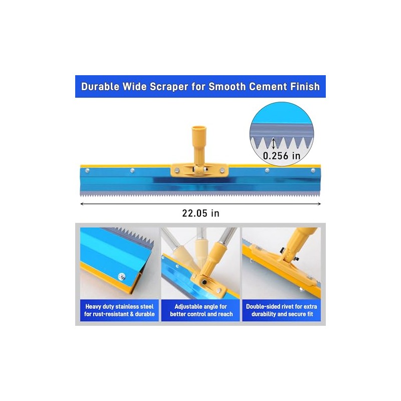 Self Leveling Cement Tool Kit- Epoxy Floor Tool Kit Includes
