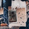 CoFlink Scary Halloween Window Decorations, HD Print Window Blood Silhouette