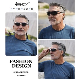 Eyekepper 5-Pack TR90 Sports Bifocal Sunglasses Baseball Running Fishing Driving Golf Softball Hiking Half-Rimless Sunshine Readers +1.00