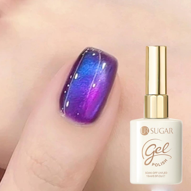 UR SUGAR 15ML Glass Cat Magnetic Eye Gel Nail Polish,