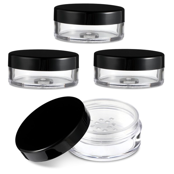 Telooco Pack of 4 Empty Powder Box Empty Loose Powder