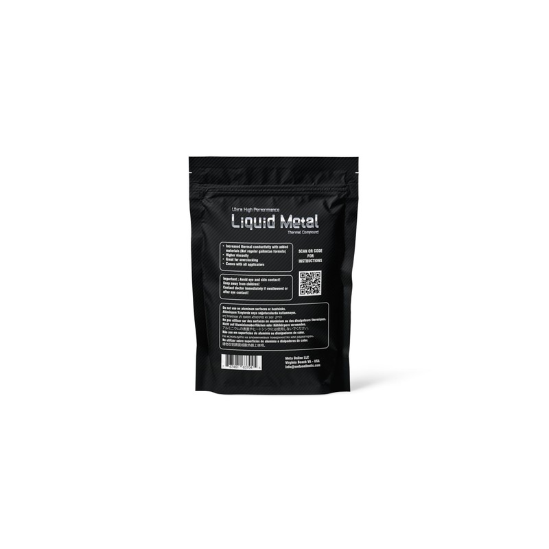 Liquid Metal Thermal Paste(1.5Gram) - 130WmK - Liquid Metal Shield(5ml)