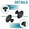 ZONBANG 12PCS Cabinet Dresser Drawer Knobs, Black Kitchen Cabinet Knobs,
