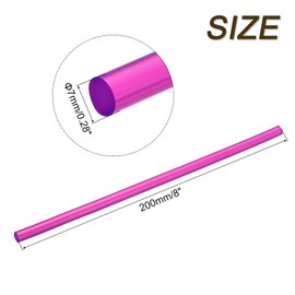 uxcell 30pcs Mini Hot Glue Sticks for Mini Glue Gun, 8-inch x 0.28-inch Glue Gun Sticks for Art DIY Craft, Clear Purple