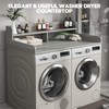 BigPonPon 2-Tier Washer And Dryer Countertop With 2.75"H Guard,54"W x