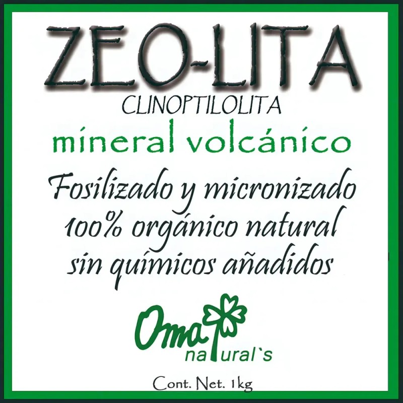 Zeolita Clinoptilolita Orgánica Micronizada 1kg Talco Para Consumo Humano