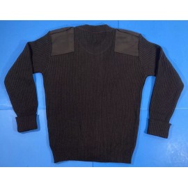 COBMEX NEW COBMEX UNISEX 8083 CREW NECK RIB COMMANDO SWEATER BROWN XLARGE 100% ACRYLIC