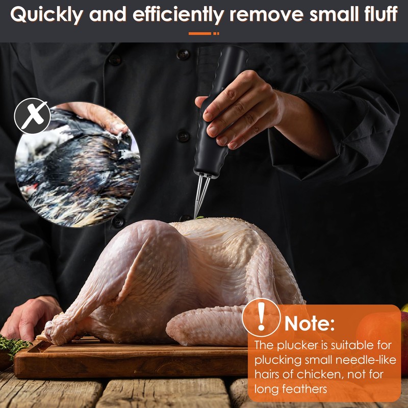 1 Pack Handheld Chicken Plucker, Electric Quick Poultry Plucker Machine