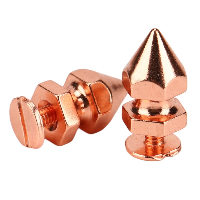 100 Sets Spiked Cone Spike Stud Rose Gold High Hardness