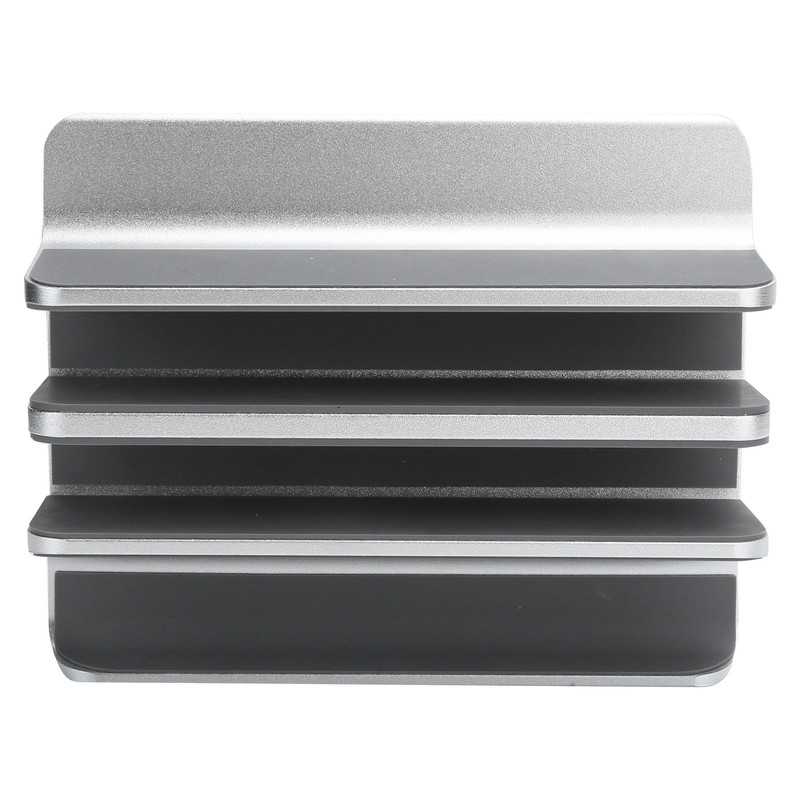 Adjustable Vertical Laptop Stand Double Slots Aluminium Alloy Notebook Computer