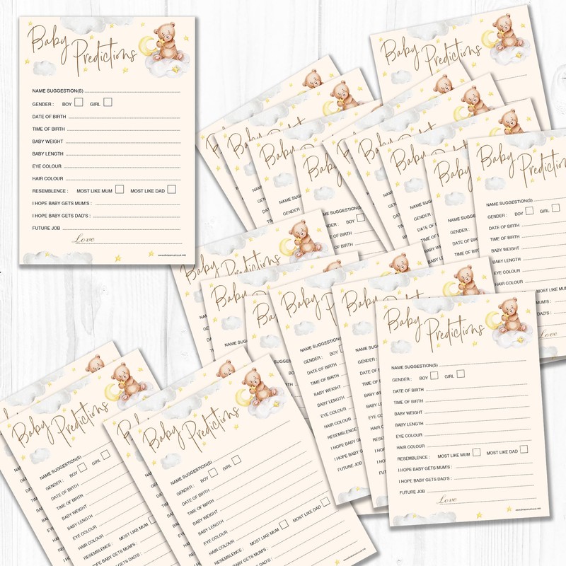 20 x Baby Prediction Cards from Olivia Samuel - Baby