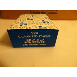 Josef Kihlberg STAPLES 1/4" 5000 COUNT JOSEF KIHLBERG 64/6 GALVANIZED