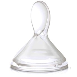 Nuby 67611-100 Accesorio Cuchara de Silicón para Biberones Natural Touch, Blanco