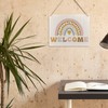 Ryeolo Boho Rainbow Welcome Wooden Plaque Sign for Classroom Wall