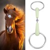 Horse Snaffle Bit Rubber Wrapped Stainless Steel Loose Ring Horse