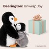 Bearington Collection Wiggles and Wobbles Plush Penguin with Baby Stuffed