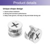 sourcing map Furniture Cam Lock Fasteners 15 x 12mm, 15Pcs