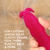 Klever Innovations KCJ-1R Safety Cutter, Advanced Plastic Polymers, 4-5/8”, Red