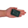 SKIR'CO Pack of 20 Fence Post Caps Rectangular Green Plastic
