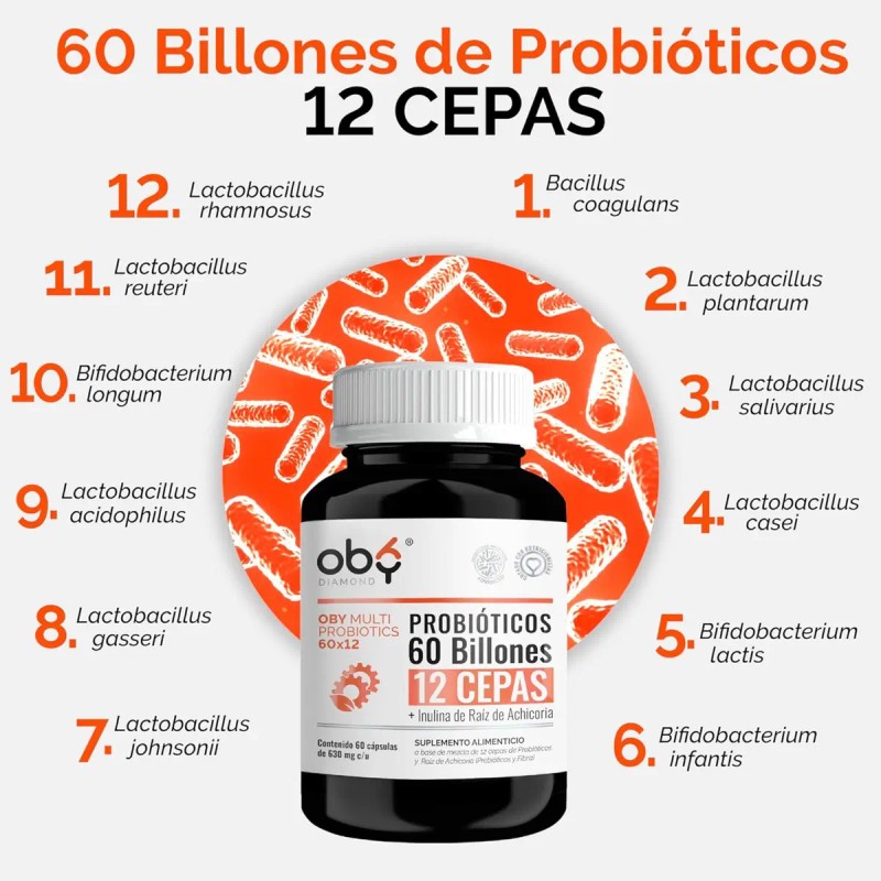 Probioticos Avanzados Billones Cepas Prebioticos Digestion Microbiota Oby Vitaminas Mujer