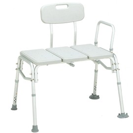 Carex Bariatric Shower Bench Seat for Seniors, Elderly, Disabled - Tub Transfer Bench with Height Adjustable Legs - Shower Bench Converts to Right or Left Hand Entry