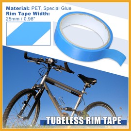 Partuto Width 25mm Length 10m Tubeless Rim Tape Bike Rim Strip Tape Blue Replacement