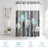 Nesphy No Hook Rustic Farmhouse Shower Curtain with Snap in