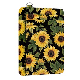 peacoblue Credit Card Holder Slim Wallet, Sunflower RFID Wallet Women Front Pocket Small Card Holder Travel Cute Funny Thin Card Case ID Window PU Leather RFID Blocking Card Organizer Gifts