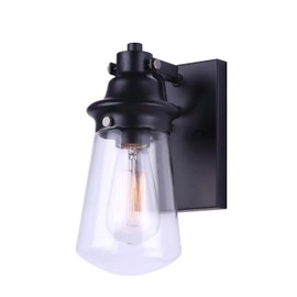 Korber Outdoor Lantern, Oil Rubbed Bronze Finish, Clear Glass Shade