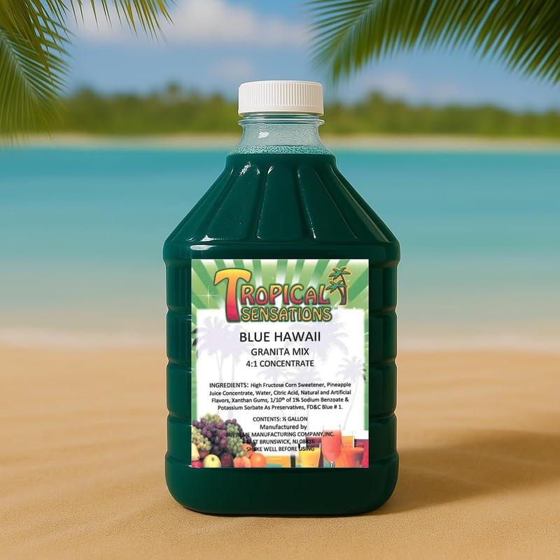 Tropical Sensations Blue Hawaii Granita Slushie Mix – 64 oz