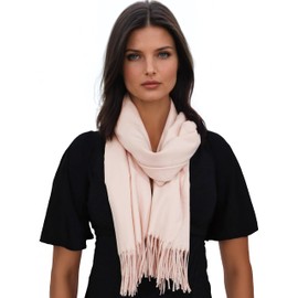 Ocomfly Scarf for Women - Gift Boxed, Ultra Soft and Warm, Cozy Shawl and Wrap, Pure Pashmina, Better than Cashmere, Oversized & Lightweight, Luxury Evening Womens Scarves - Pink