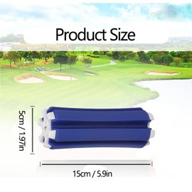 WADY Golf Club Carrier, Portable Golf Club Retainer, Golf Club Retainer Fixed Support Fixed Clip Holder Holds Up to 6 Clubs, Golf Club Divider for Carrying (Blue+White)