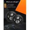 UNI-SHINE 2pcs Projector 7 Inch LED Headlights Hi/Lo Beam 7’’