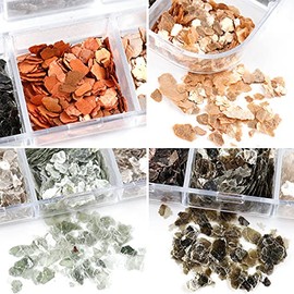 Ultra Thin Metal Flakes for Nail Metal Paper Mineral Metallic Flakes 12 Colors Set Gold Silver Bronze Black Latest Nail Material